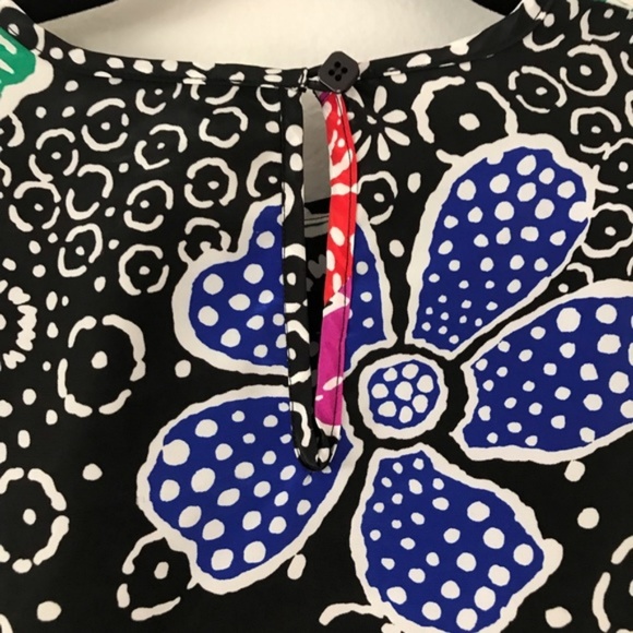 OSCAR DE LA RENTA Floral Crewneck Blouse - Picture 7 of 7